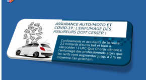 Assurance auto/moto et Covid-19 : l’UFC-Que Choisir dénonce l’enfumage des assureurs